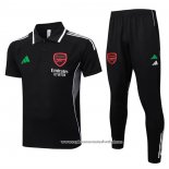 Conjunto Polo del Arsenal 2025-2026 Preto