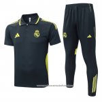 Conjunto Polo del Real Madrid 2025-2026 Cinza Oscuro