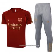 Fato de Treino Arsenal 2023-2024 Manga Curta Vermelho