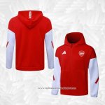 Jaqueta Hoodie Arsenal 2025-2026 Vermelho
