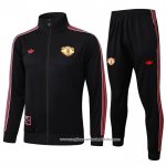 Jaqueta de Treinamento Manchester United 2025-2026 Preto