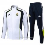 Jaqueta de Treinamento Real Madrid 2025-2026 Crianca Branco Preto
