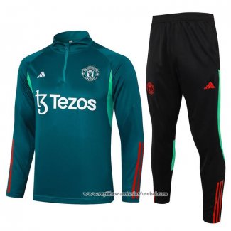 Sueter de Treinamento Manchester United 2024-2025 Verde