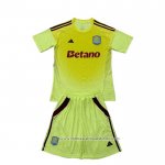Camisola Aston Villa Goleiro 2025-2026 Crianca Amarelo