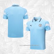 Camisola Polo del Manchester City 2022-2023 Azul