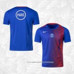 Camisola Pre Match del Paris Saint-Germain 2025-2026 Azul Vermelho
