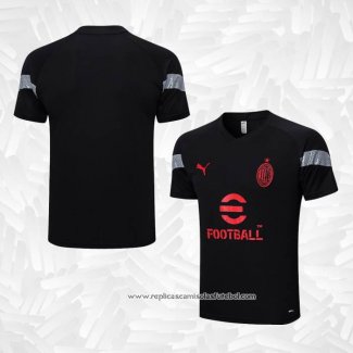 Camisola de Treinamento AC Milao 2022-2023 Preto