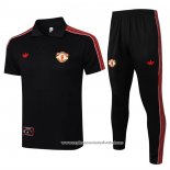 Conjunto Polo del Manchester United 2025-2026 Preto