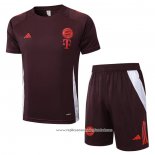 Fato de Treino Bayern de Munique 2024-2025 Manga Curta Vermelho - Calcas Curta