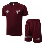 Fato de Treino Fluminense 2025-2026 Manga Curta Vermelho - Calcas Curta