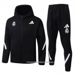 Fato de Treino Hoodie Real Madrid 2025-2026 Preto