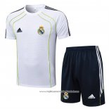 Fato de Treino Real Madrid 2025-2026 Manga Curta Branco - Calcas Curta