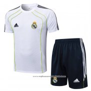 Fato de Treino Real Madrid 2025-2026 Manga Curta Branco - Calcas Curta