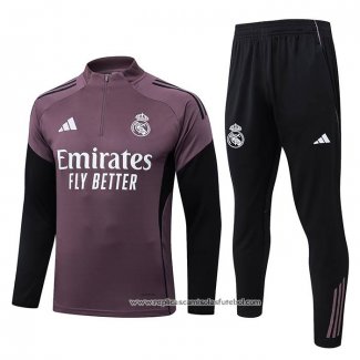 Sueter de Treinamento Real Madrid 2025-2026 Crianca Purpura