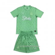 Camisola 1º Everton Goleiro 2025-2026 Crianca