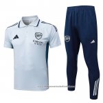 Conjunto Polo del Arsenal 2025-2026 Cinza