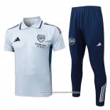 Conjunto Polo del Arsenal 2025-2026 Cinza
