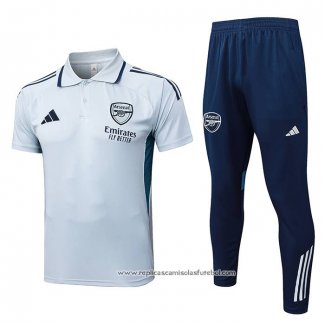 Conjunto Polo del Arsenal 2025-2026 Cinza