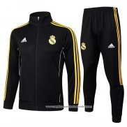 Jaqueta de Treinamento Real Madrid 2025-2026 Preto Amarelo