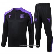 Sueter de Treinamento Barcelona 2025-2026 Crianca Preto Purpura