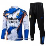 Sueter de Treinamento Real Madrid 2025-2026 Azul Branco