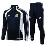 Sueter de Treinamento Real Madrid 2025-2026 Preto Branco