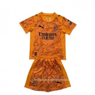 Camisola AC Milao Goleiro 2025-2026 Crianca Laranja