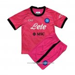 Camisola Naples Goleiro 2022-2023 Crianca Rosa