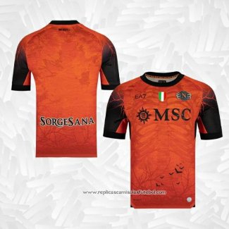Camisola Naples Goleiro Halloween 2025-2026 Laranja Tailandia