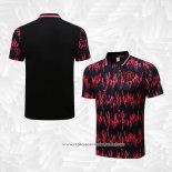 Camisola Polo del Manchester United 2022-2023 Preto y Vermelho