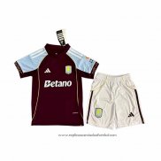 Camisola 1º Aston Villa 2025-2026 Crianca