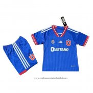 Camisola 1º Universidad de Chile 2023 Crianca