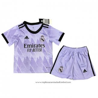 Camisola 2º Real Madrid 2022-2023 Crianca