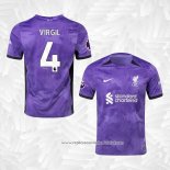 Camisola 3º Liverpool Jogador Virgil 2023-2024