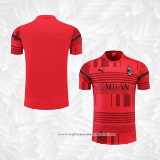 Camisola de Treinamento AC Milao 2022-2023 Vermelho