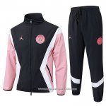 Chandal de Corta-vento do Paris Saint-Germain 2025-2026 Preto Rosa