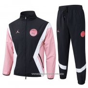 Chandal de Corta-vento do Paris Saint-Germain 2025-2026 Preto Rosa