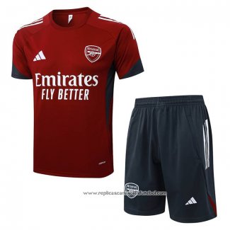 Fato de Treino Arsenal 2025-2026 Manga Curta Vermelho - Calcas Curta