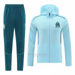 Fato de Treino Hoodie Olympique Marsella 2024-2025 Azul