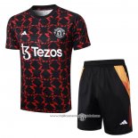 Fato de Treino Manchester United 2024-2025 Manga Curta Vermelho - Calcas Curta