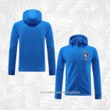 Jaqueta Hoodie Italia 2022-2023 Azul