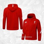 Jaqueta Hoodie Liverpool 2025-2026 Vermelho