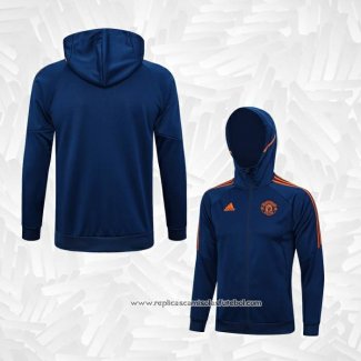 Jaqueta Hoodie Manchester United 2023-2024 Azul