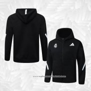 Jaqueta Hoodie Real Madrid 2025-2026 Preto