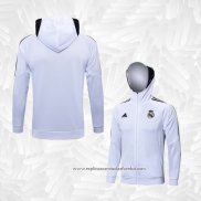 Jaqueta Hoodie Real Madrid 2022-2023 Branco