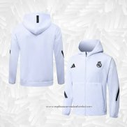 Jaqueta Hoodie Real Madrid 2025-2026 Branco