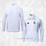 Jaqueta Real Madrid 2025-2026 Branco Cinza