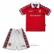 Retro Camisola 1º Manchester United 1998-1999 Crianca