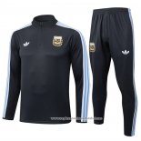 Sueter de Treinamento Argentina 2025-2026 Cinza