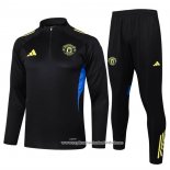 Sueter de Treinamento Manchester United 2025-2026 Preto Amarelo